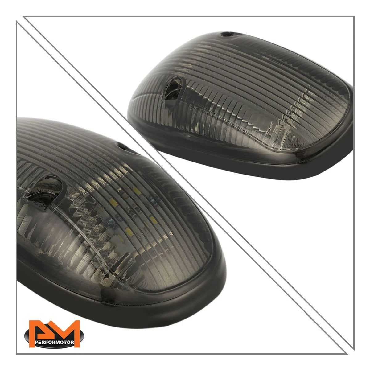 5Pcs Cab Roof Running Light Smoked Yellow LED for Dodge Ram (1999–2001)