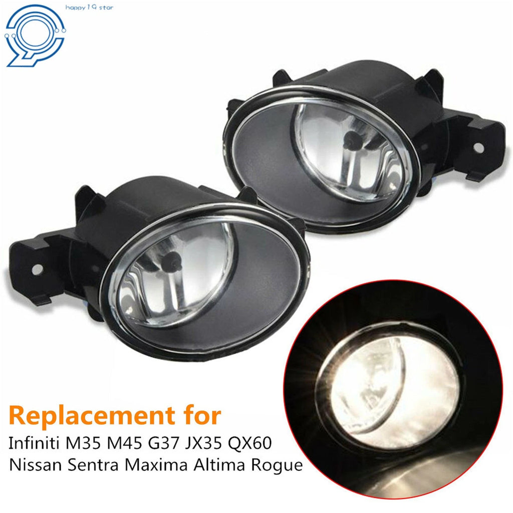 Replacement Fog Light Assembly H11 for Nissan Altima Sentra Infiniti (Pair)