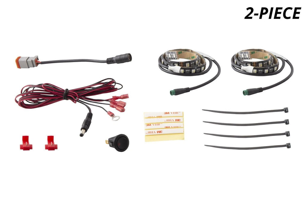 Diode Dynamics RGBW Footwell LED Strip Kit for 2Pcs Compatible (—)