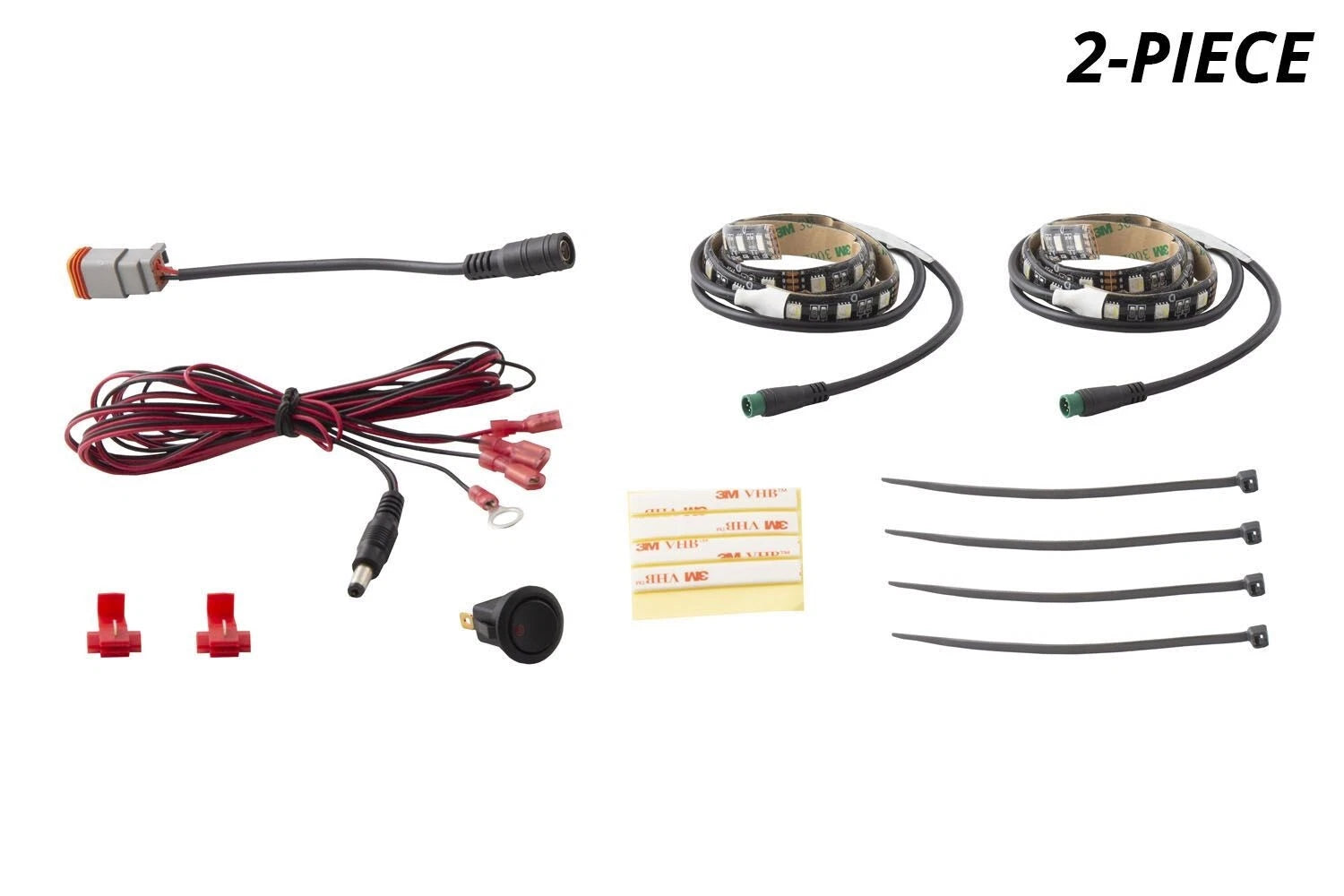 Diode Dynamics RGBW Footwell LED Strip Kit for 2Pcs Compatible (—)