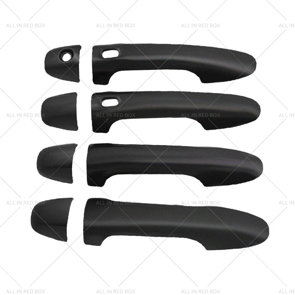 Set of 4 Door Handle Covers for Toyota Hilux N80 (2015–2021) Matte Black