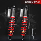 Performance Front & Rear Shocks Absorber for Polaris RZR 800 S (2009–2014)