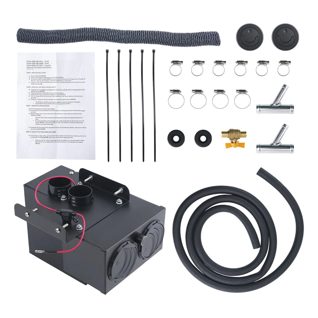 Cab Heater w/ Defrost & Power Steering Kit for Polaris RZR 800 (2008–2014) SSHK14500