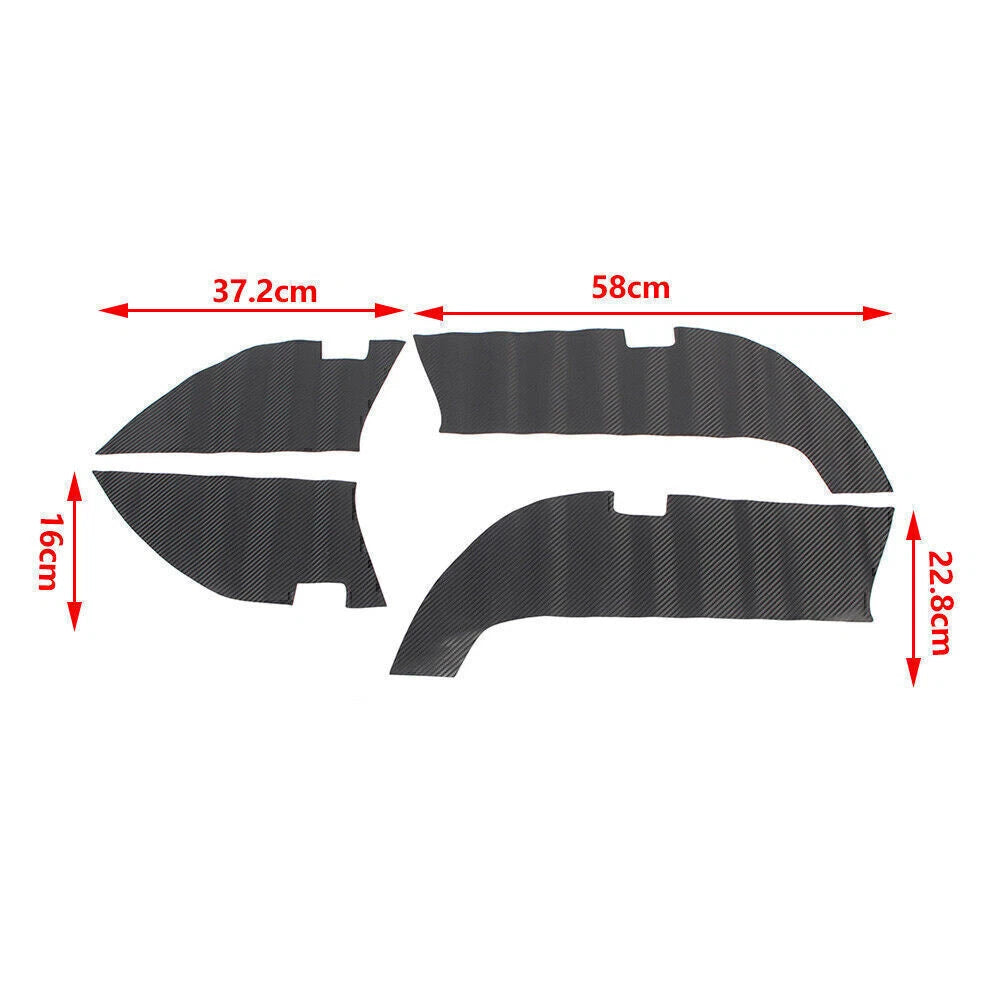 Set of 4 Door Anti Kick Pads for Mercedes Benz GLE W166 (2015–2019)