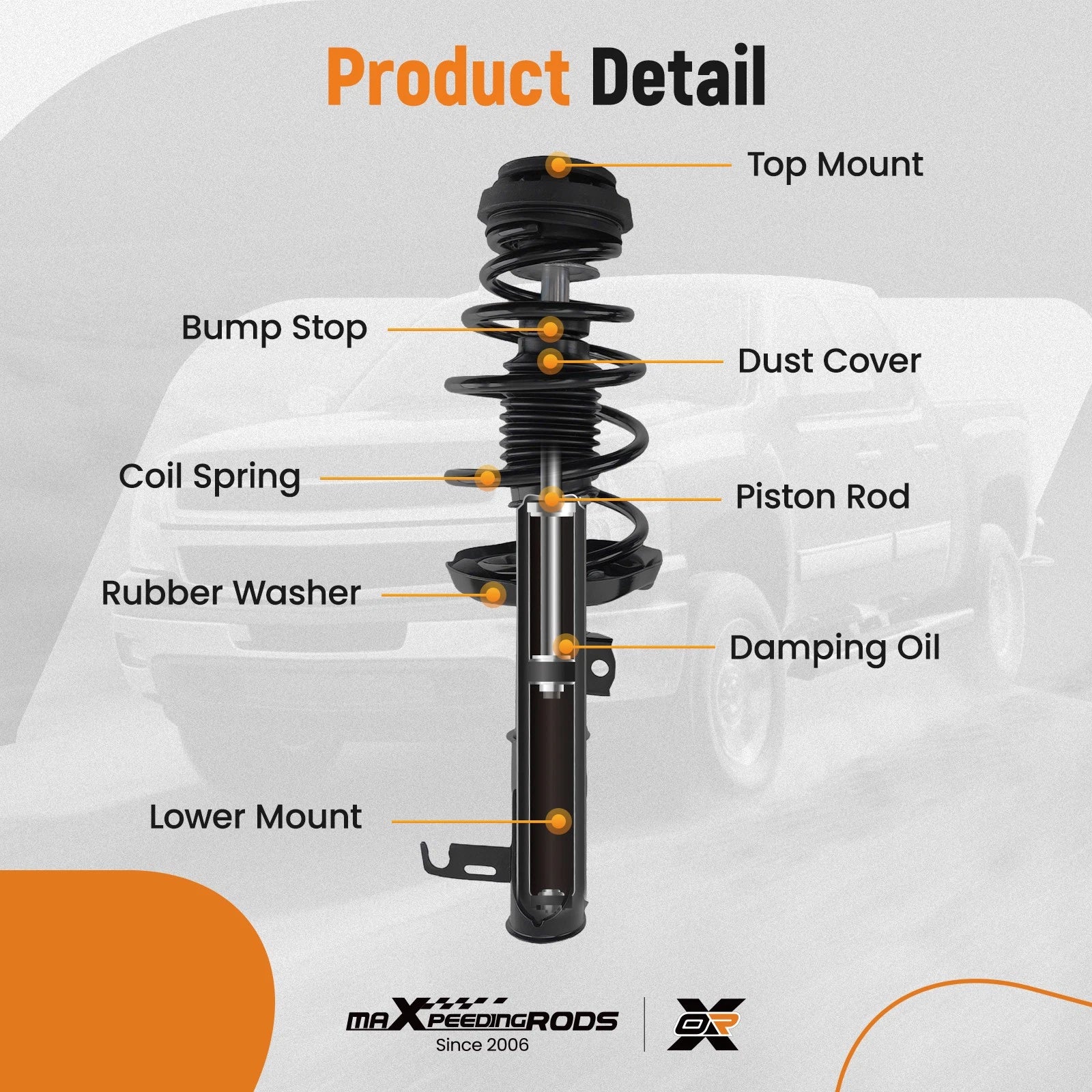 Front Complete Strut Rear Shocks Assembly for Buick LaCrosse (2011-2016)