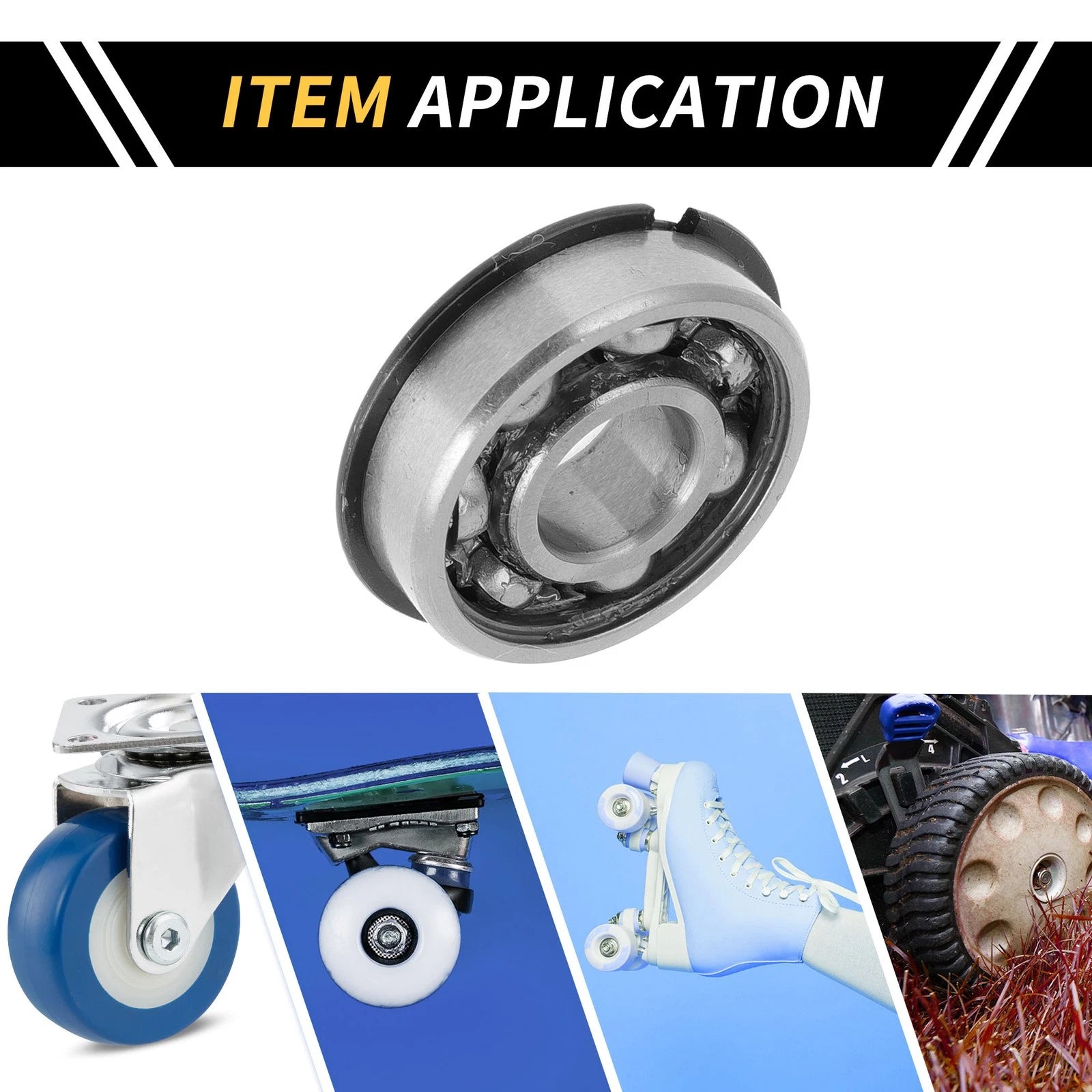 1 Pc 6000NR Deep Groove Ball Bearing for Scooter Skateboard (10x26x8mm)