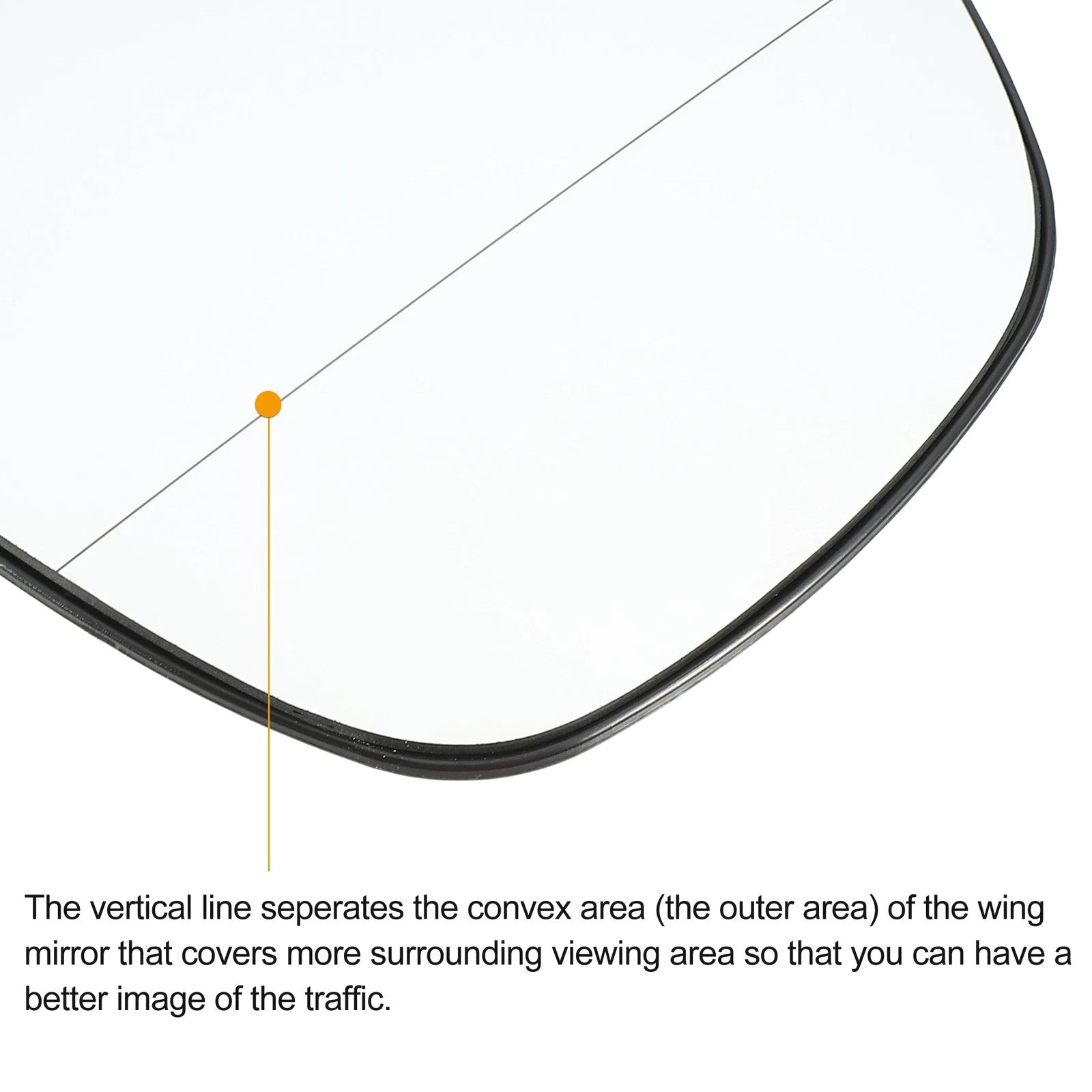 1 Pair Car Mirror Glass for BMW X5 X6 (2007–2013) No. 51167174980/51167174979
