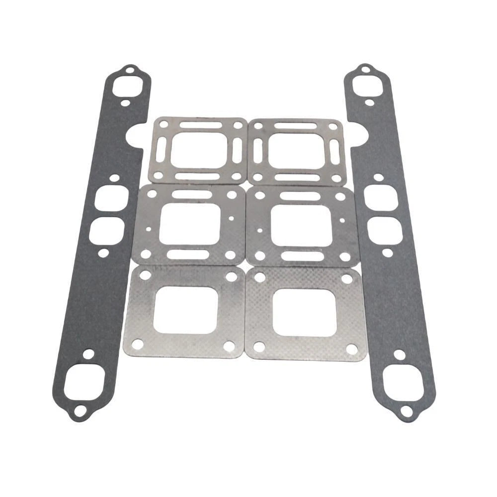 Exhaust Manifold Kit with Bellow Gasket for Mercruiser 3" V8
