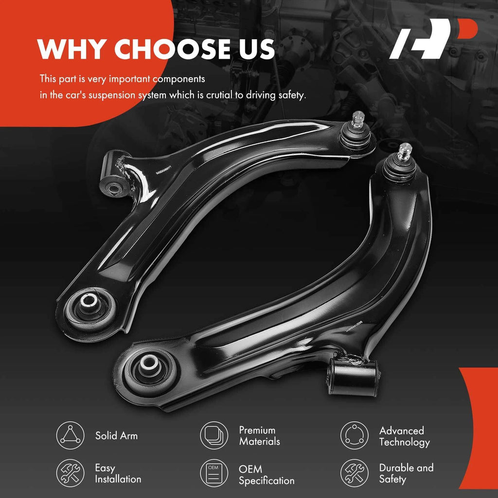 2X Front Lower Control Arm Ball Joints for Nissan Micra (2005-2007)