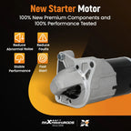 Starter Motor 1.2KW 12 Volt CW 12 Teeth for Dodge Dart (2013–2016) Fiat 500 (2014–2019)
