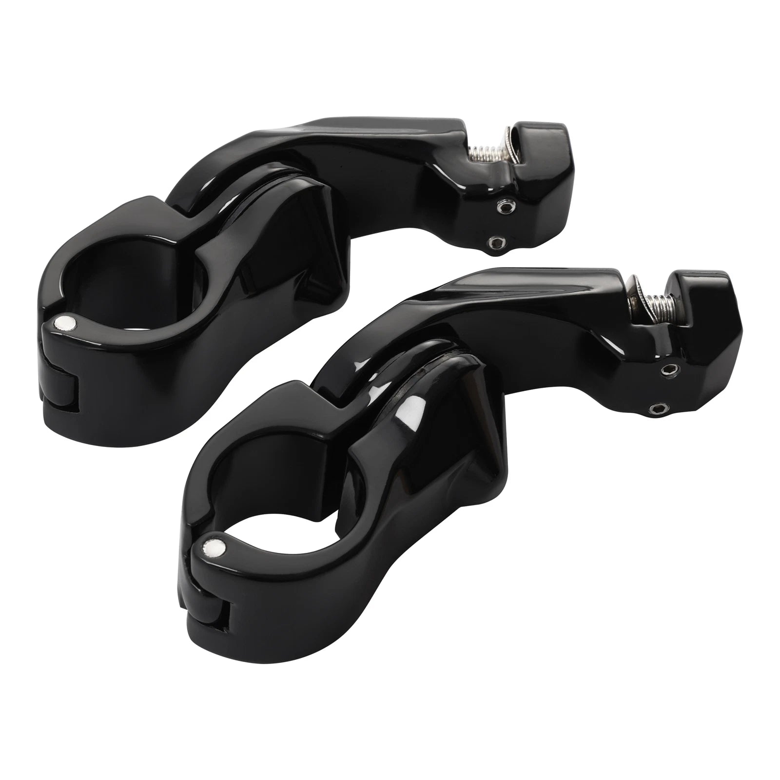 1-1/4" Short Angled Footpeg Pegs for Harley (Fit Engine Guard)