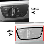 Headlight Switch Button Panel Cover Trim for Audi A4 A5 S4 RS4 Q5 Q7 SQ5 (2017-2023)