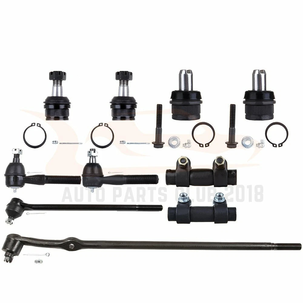 10Pcs Front Tie Rod End Adjusting Sleeve Kit for Ford F-150 (1987–1996)