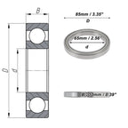 Deep Groove Ball Bearing 6813ZZ for Scooter Skateboard Wheel (P2 65x85x10mm)