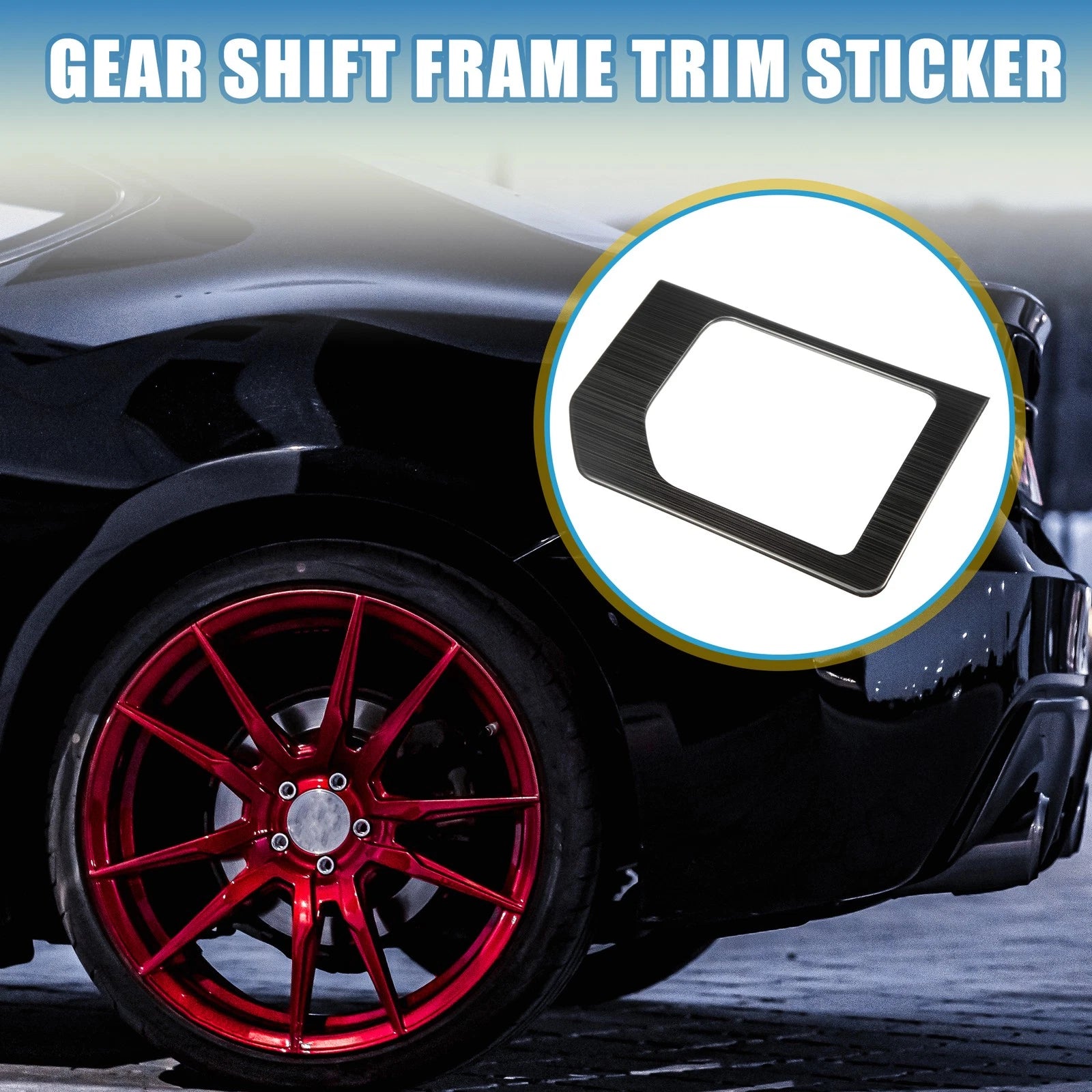 Gear Shift Frame Trim Sticker for Toyota Tundra (2014–2021) Black