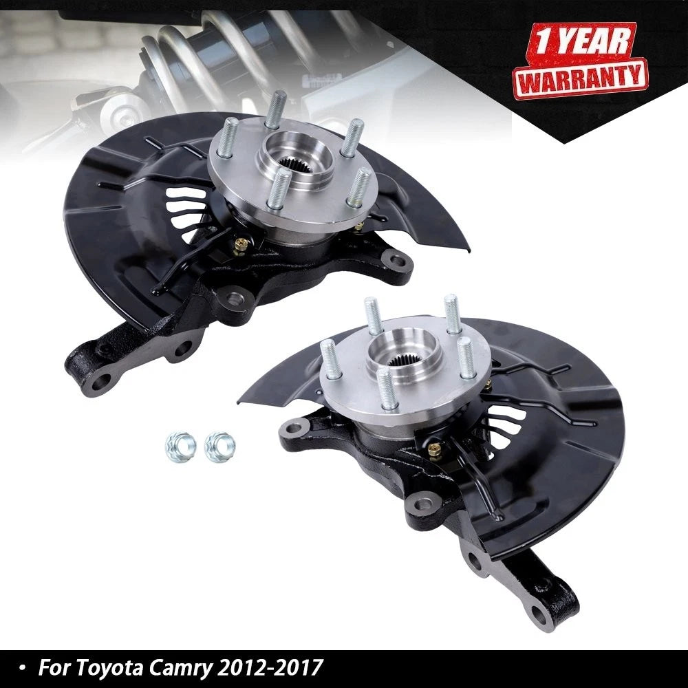 Set of 2 Wheel Hub Steering Knuckles for Toyota Camry (2012–2017)