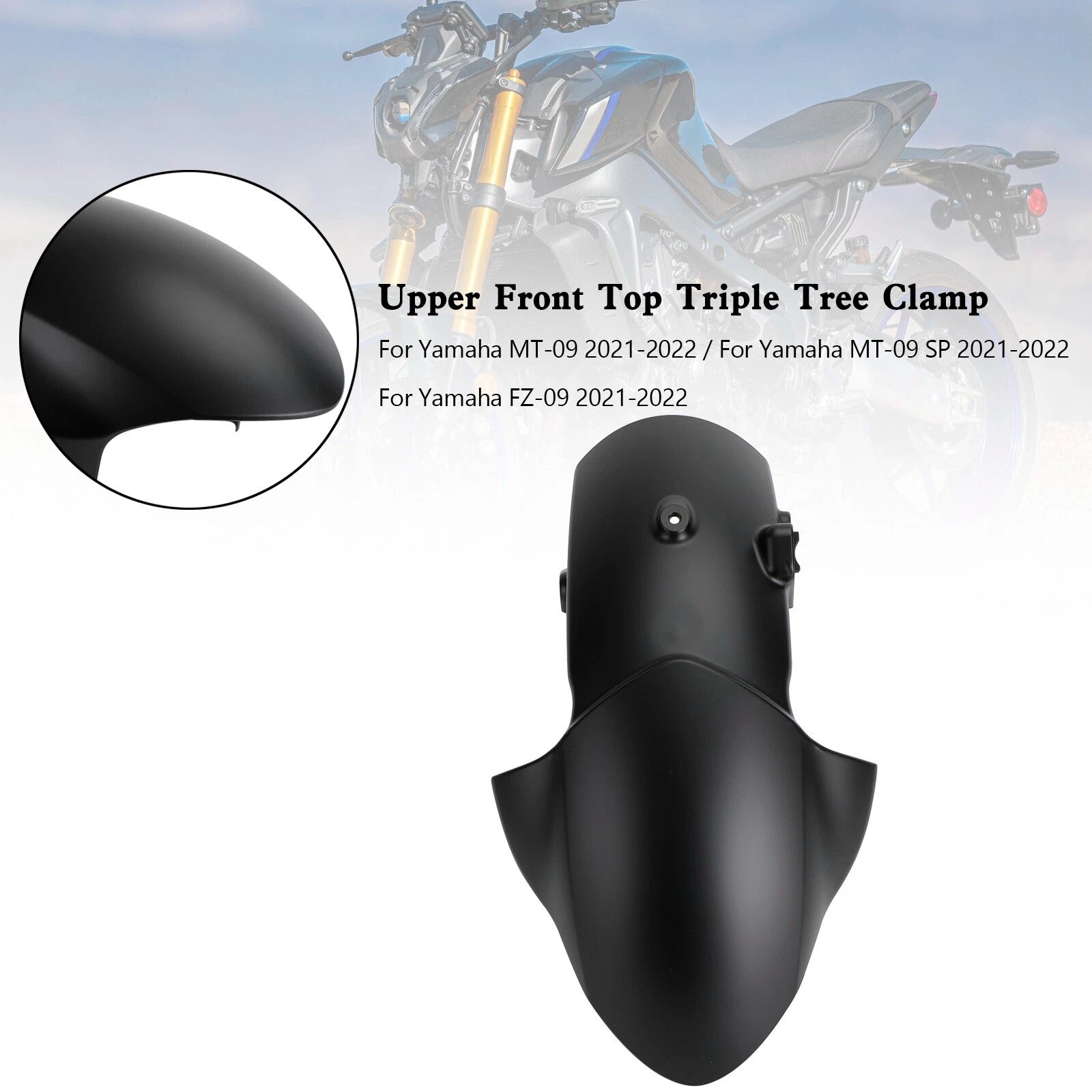Front Fender Mudguard Fairing for Yamaha MT-09/SP FZ-09 (2021–2023) XSR900/GP (2022–2026)