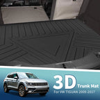 Flat Face Cargo Liner Rear Trunk Mat for Volkswagen Tiguan (2009–2017) TPE