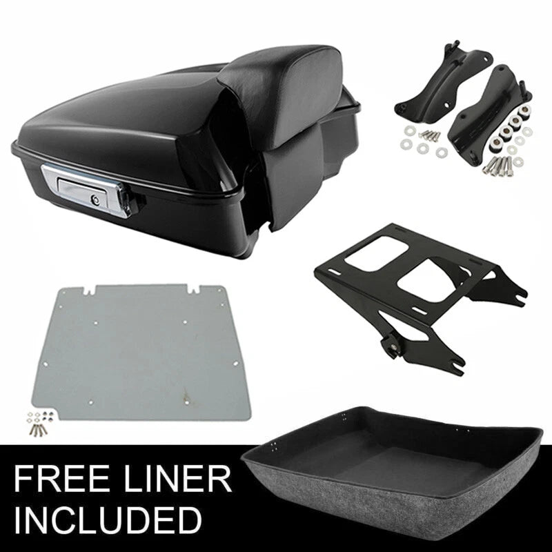 Chopped Trunk Backrest Mount Docking Plate for Harley Street Glide (2014–2026)