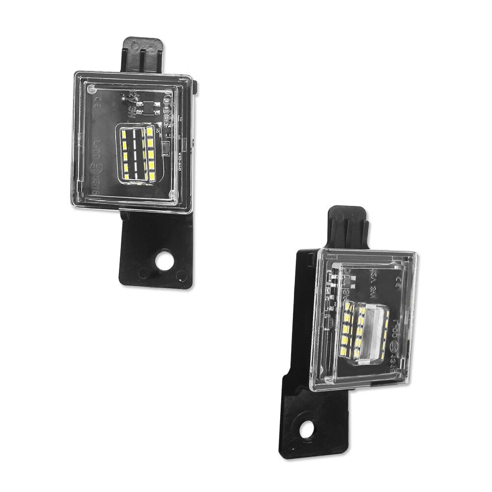 Set of 2 Error Free White LED License Plate Lights for Chevrolet Silverado