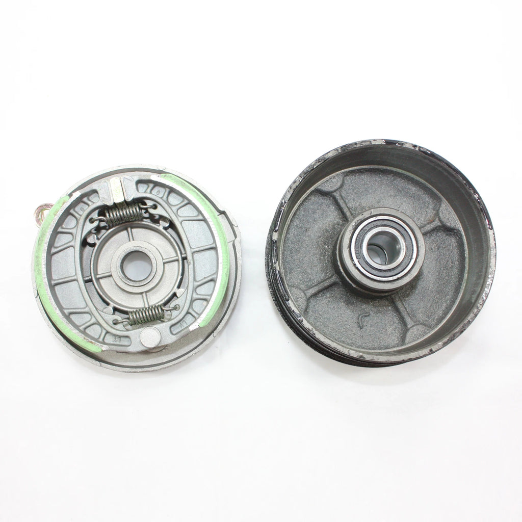 Right Drum Brake Housing Wheel Hub + Shoes for 200cc 250cc Quad ATV