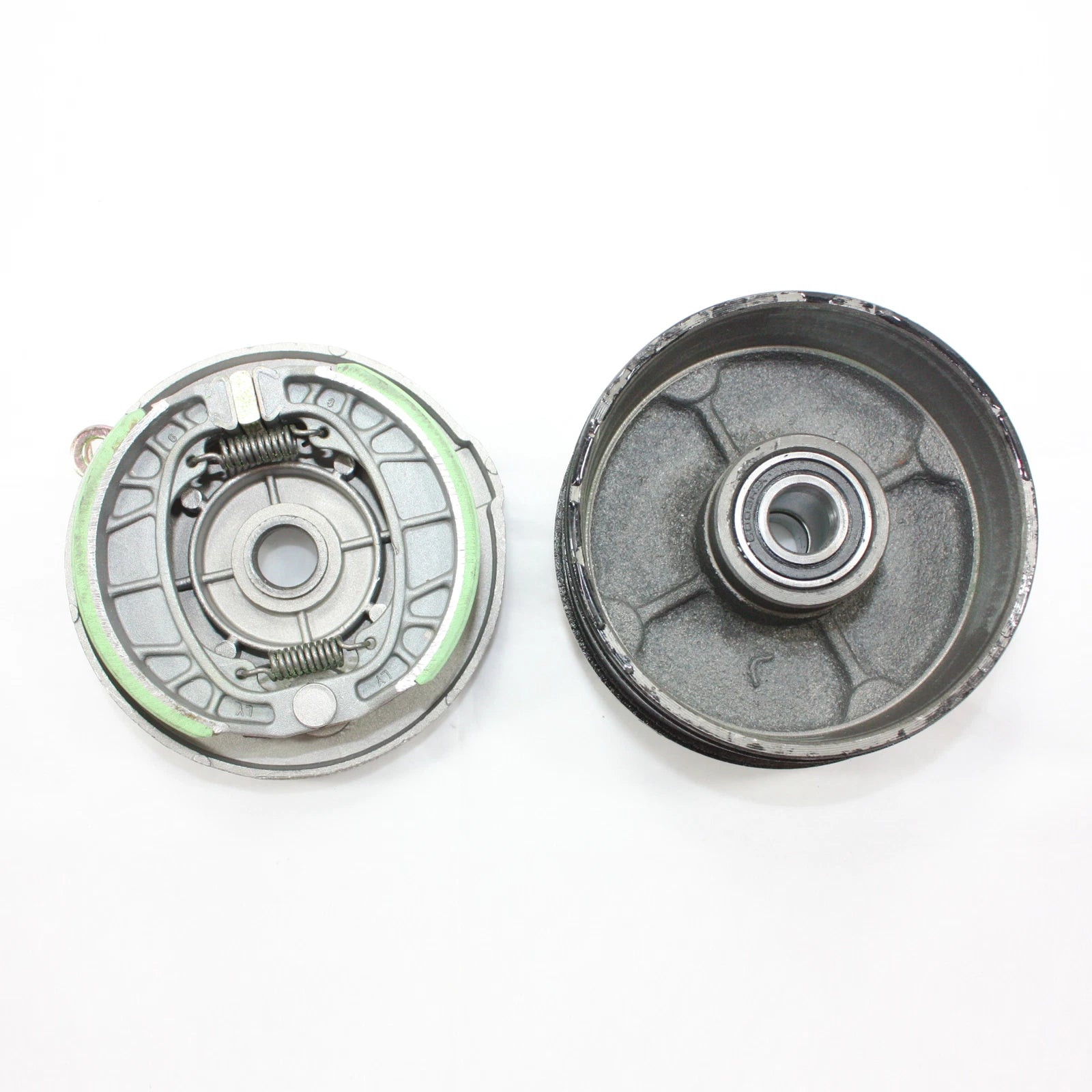 Right Drum Brake Housing Wheel Hub + Shoes for 200cc 250cc Quad ATV