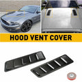 Glossy Black Universal Car Bumper Hood Vent Louver Scoop Cover Air Flow Intake
