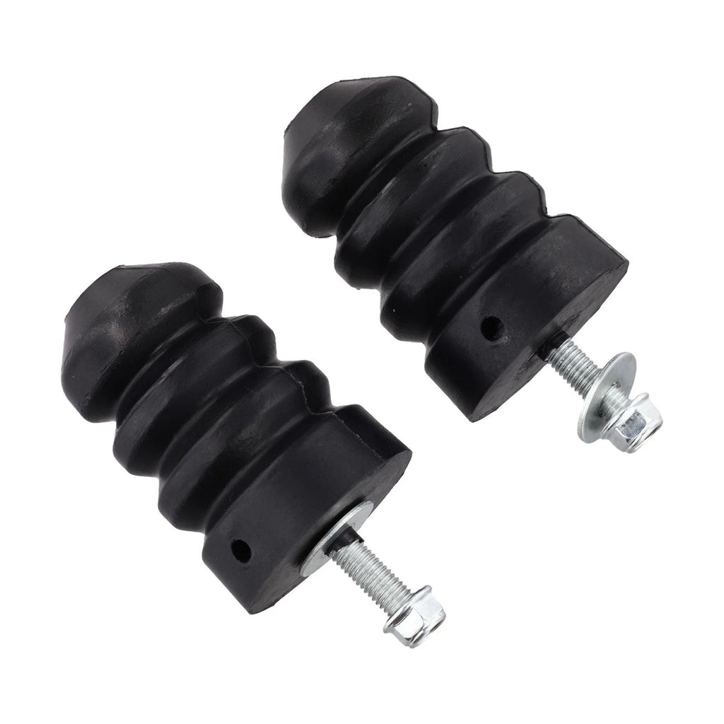 Set of 2 Rear Leaf Spring Control Arm Bumper Rubber Blocks for Ford F250 F350