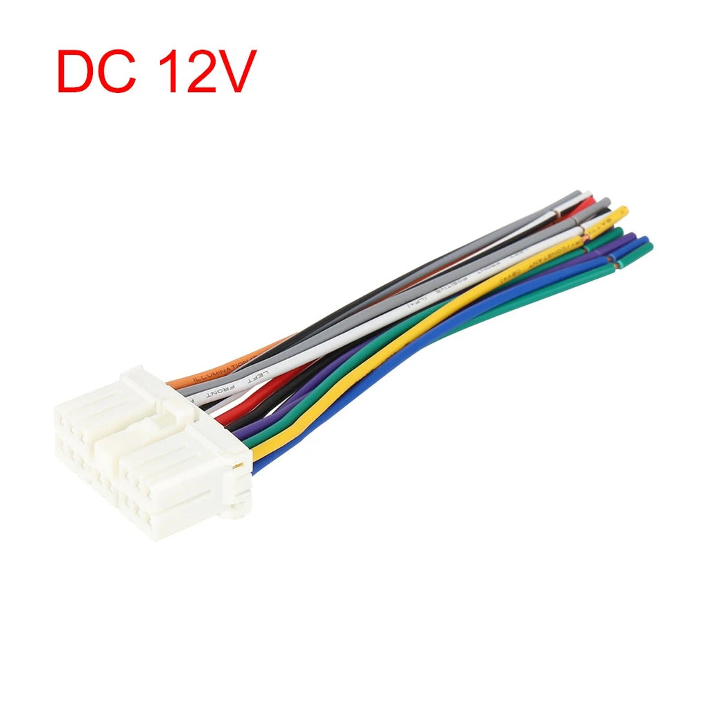 14 Pin Auto Female DVD Radio Wire Harness Adapter Connector for Subaru (DC 12V)