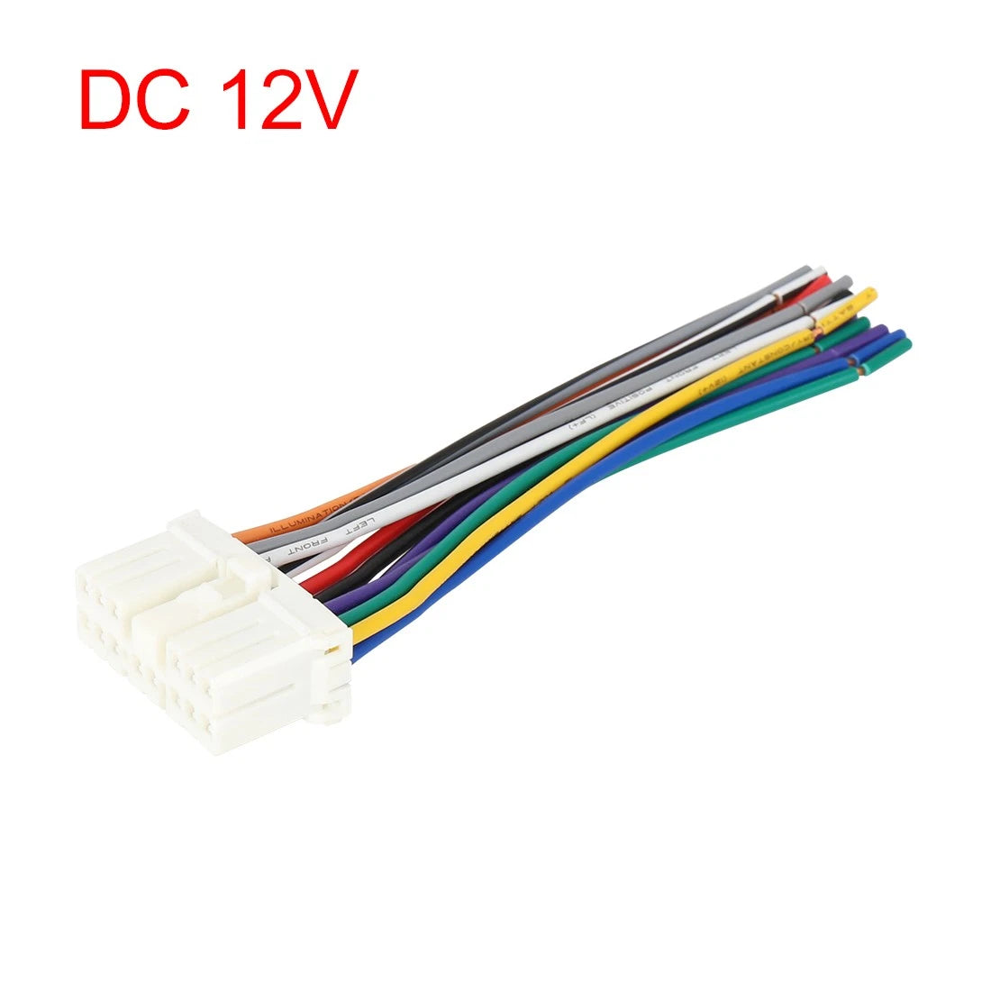 14 Pin Auto Female DVD Radio Wire Harness Adapter Connector for Subaru (DC 12V)