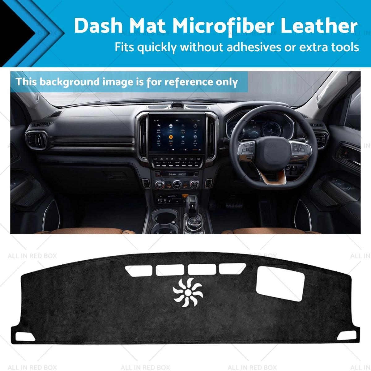 Non-Slip Dashboard Cover Microfiber Leather for GWM Tank 500 (2024)