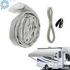 Weatherproof Vinyl RV Awning Fabric Replacement 9-20' for Camper