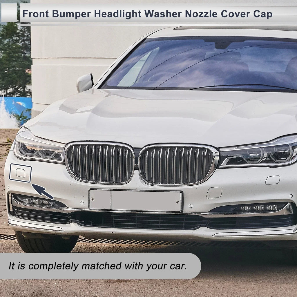 Front Left Side Bumper Headlight Washer Nozzle Cover Cap for BMW 740i