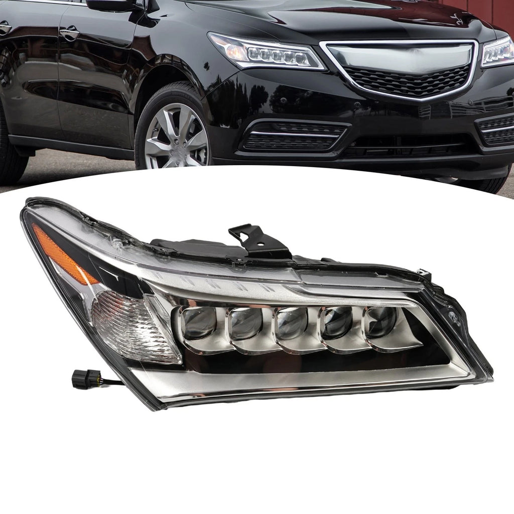 LED Headlight Assembly Right Passenger for Acura MDX (2014–2016) 33100TZ5A01