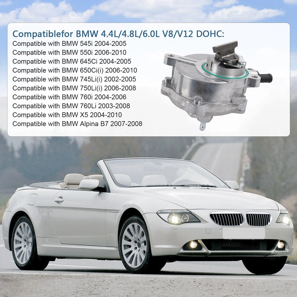 Brake Vacuum Pump for BMW E53 E63 E64 E65 E66 E70 (2000-2010)
