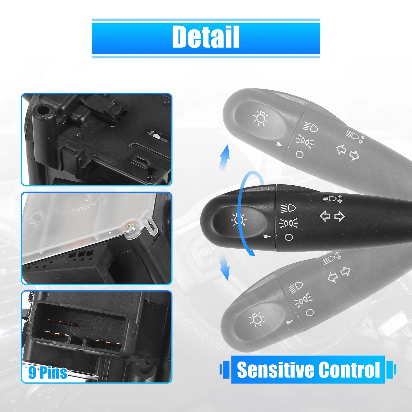 Multifunction Turn Signal Windshield Wiper Switch for Hyundai i10 (2008–2017)