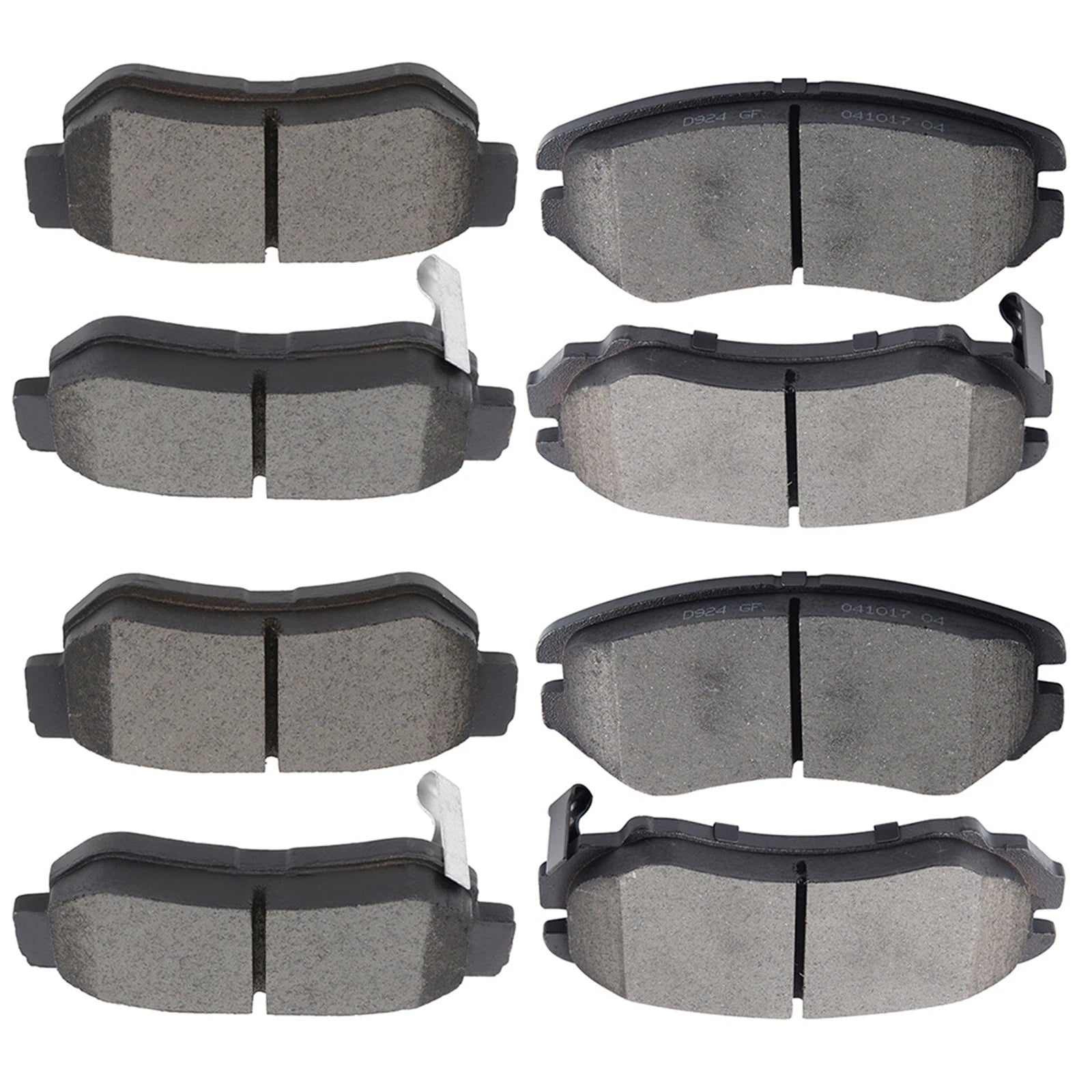 Set of 4 Ceramic Brake Pads for Hyundai Elantra Sonata Kia Sportage (2011–2020)