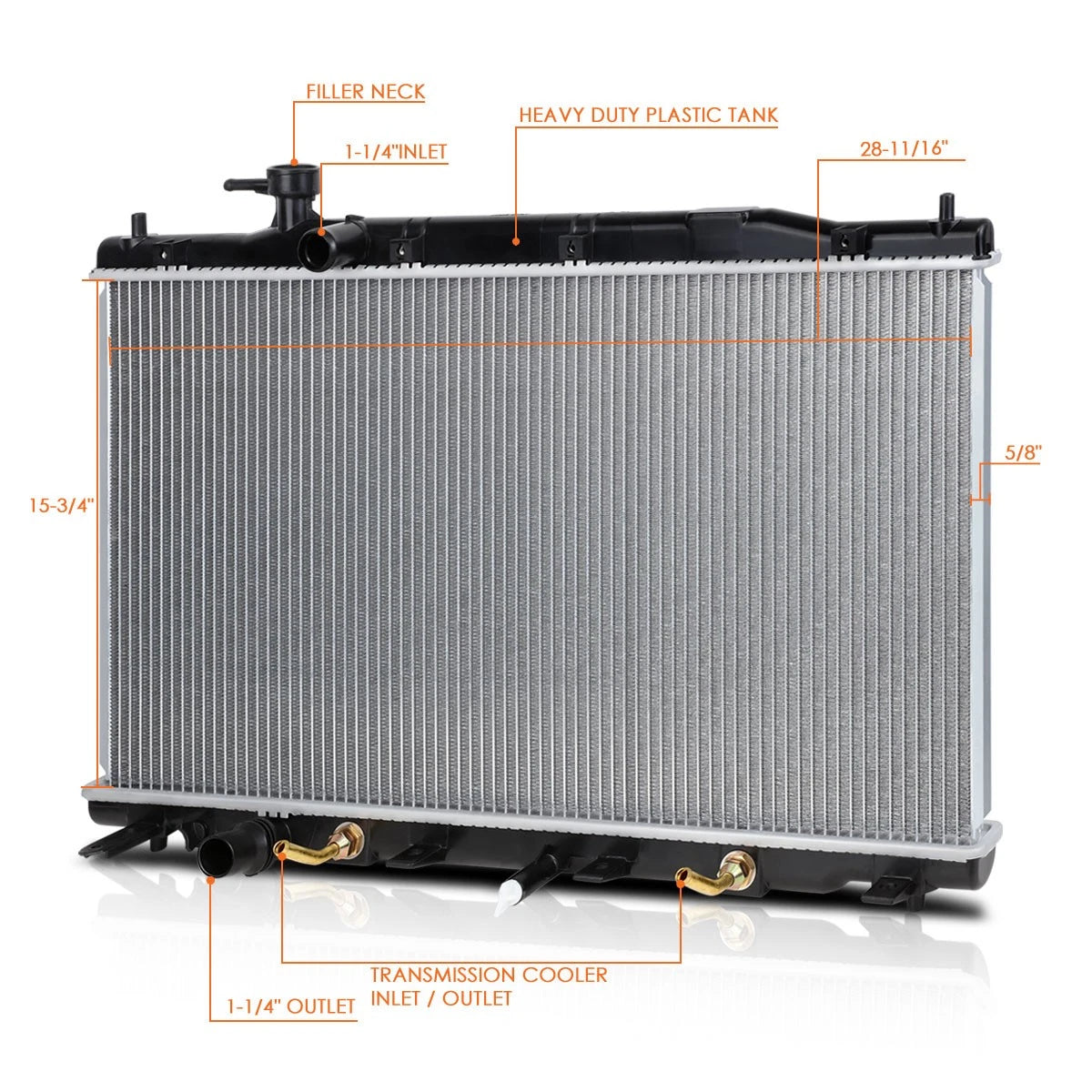 Aluminum Core Radiator for Honda CR-V (2007–2009) DPI-13031