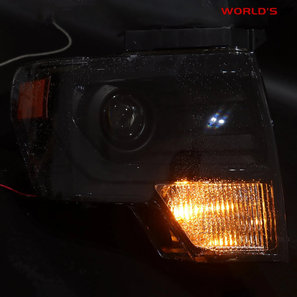 HID Projector Headlights for Ford F150 (2013–2014) Black Trim Pair