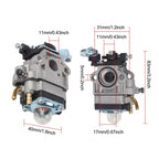 Complete Carburetor Set for Lawn Mowers (22cc, 26cc, 33cc, 34cc, 36cc)