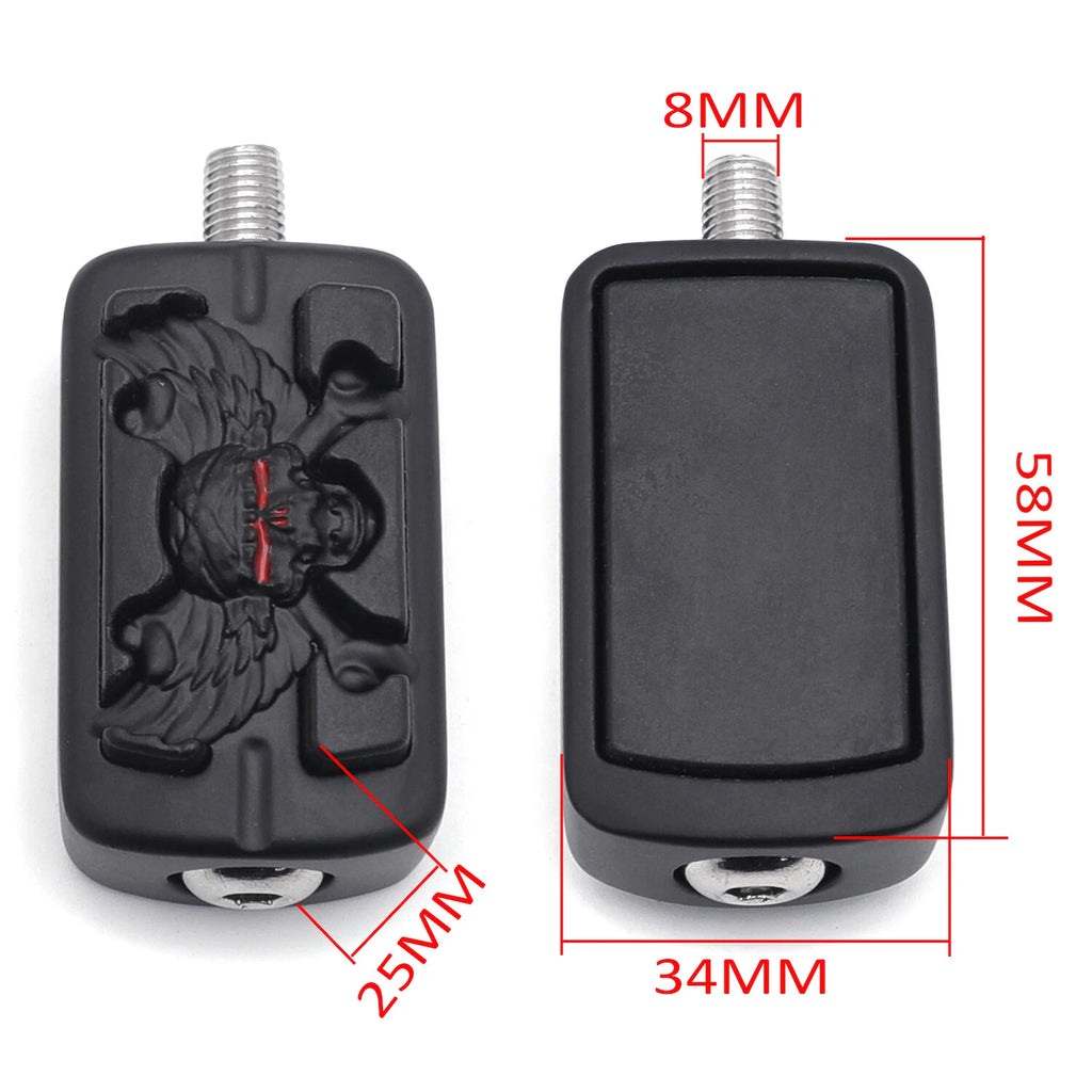 Black Zombie FootPeg Shifter Peg for Harley Street Bob FXDB (2012–2017)