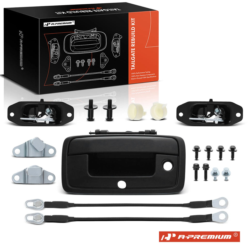 Tailgate Hardware Rebuild Kit with Cable for Chevrolet Silverado 