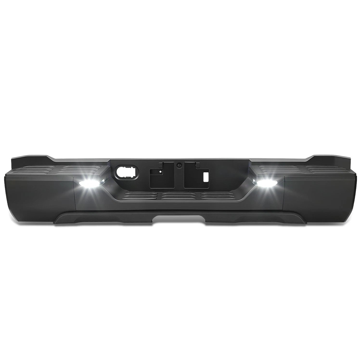 Rear Step Bumper for Toyota Tundra (2022–2026) Black w/o Sensor Holes