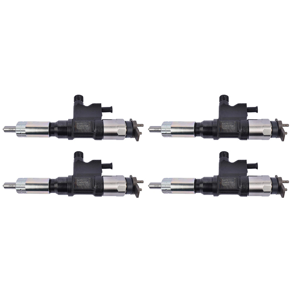 Set of 4 Fuel Injectors 086547479165 for Isuzu NPR NPR-HD 4HK1 (2001–2007)