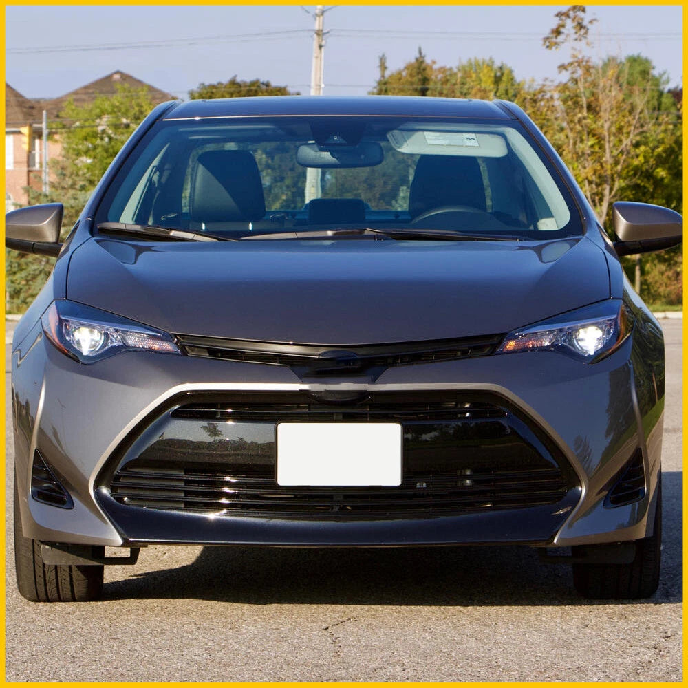 2X Front Bumper Fog Light Lamp Covers for Toyota Corolla (2017-2019)