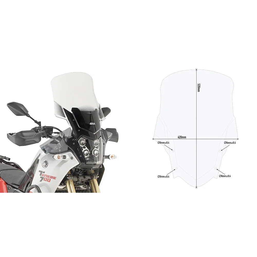 Windshield for Yamaha (Specific Clear)