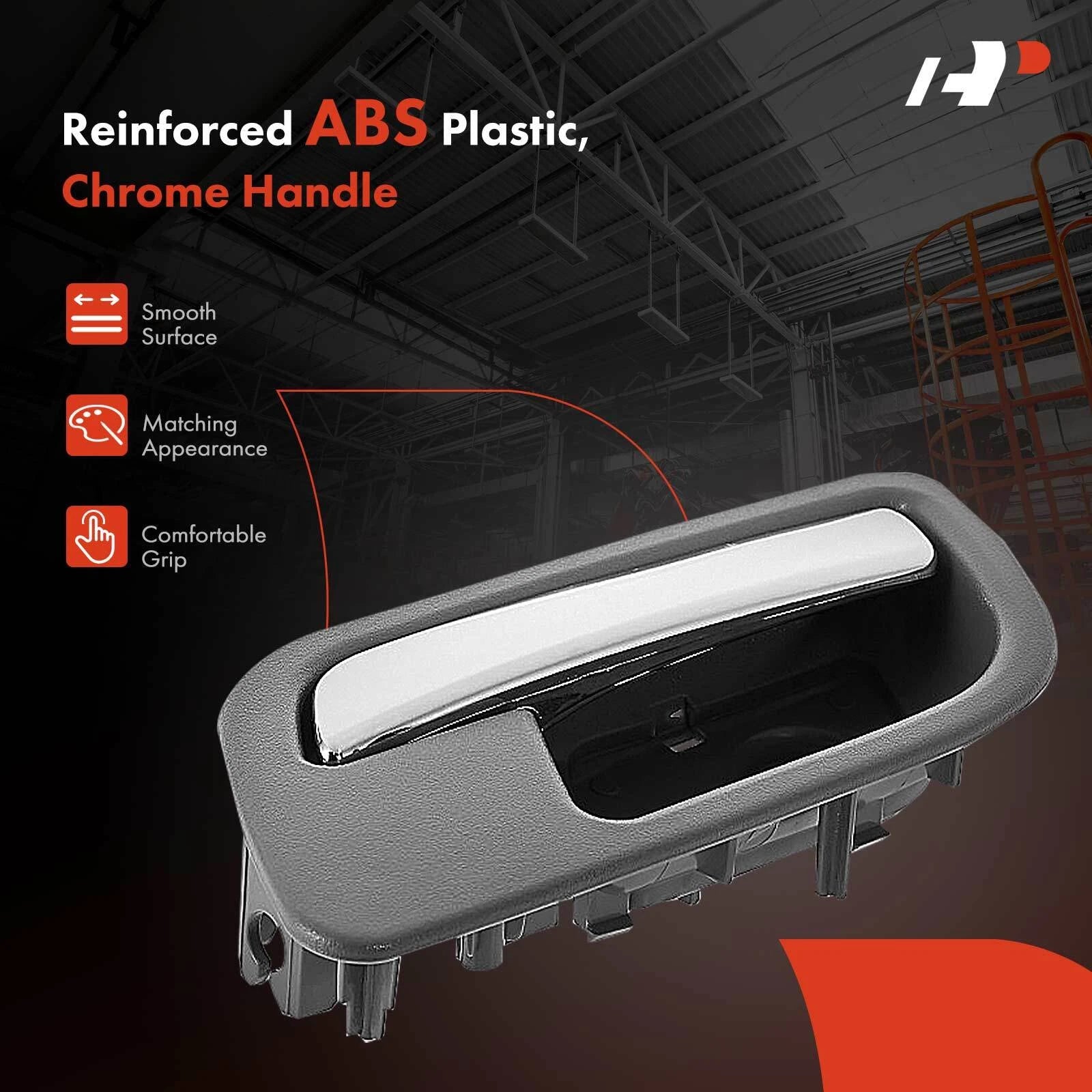Chrome Rear Left Interior Door Handle for Chevy Silverado 1500 (2007-2013)
