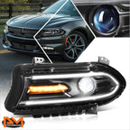LED Projector Headlight for Dodge Charger (2015–2022) - Driver Side, Black/Clear