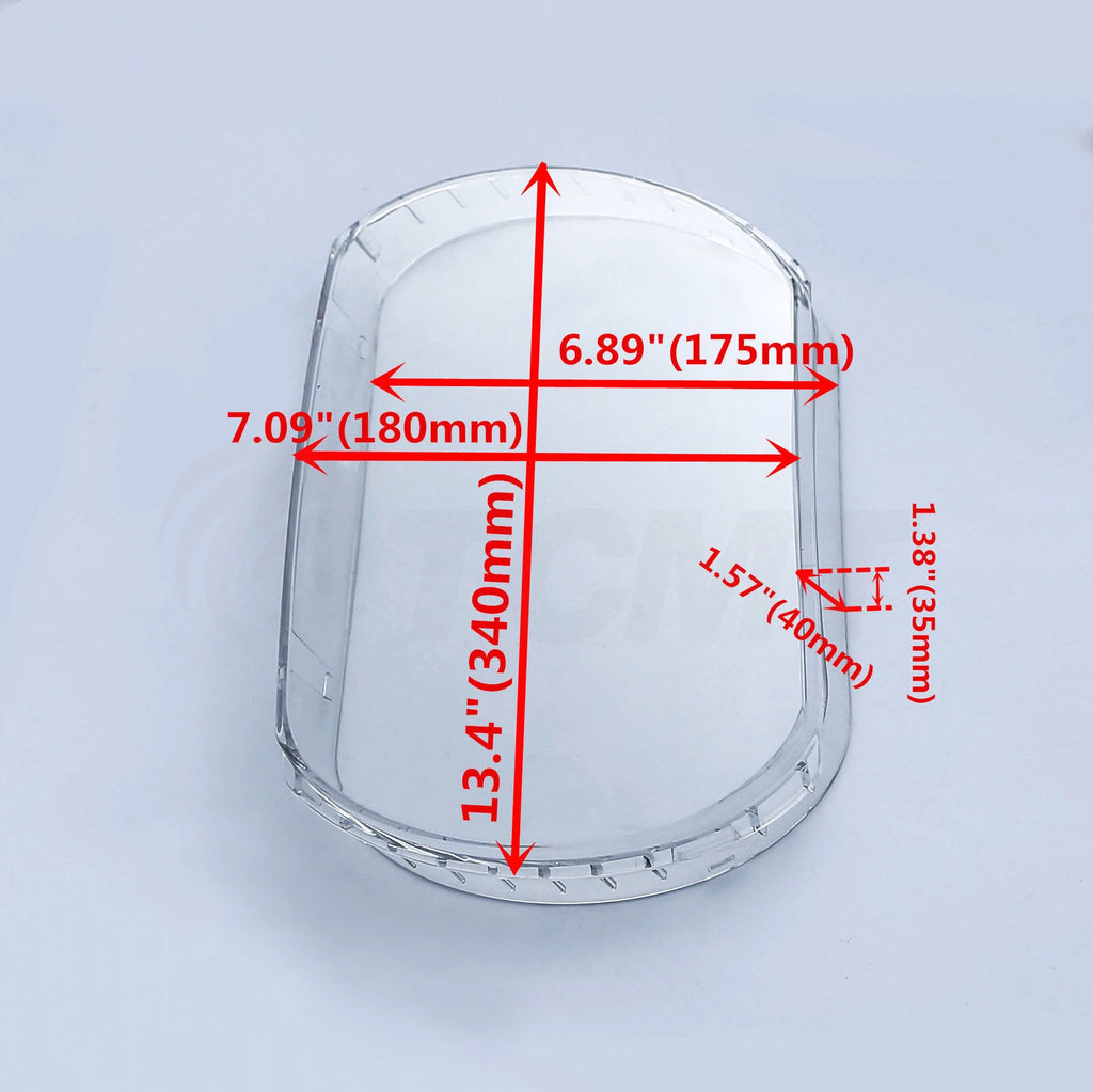 Clear PC Headlight Lens Cover for Harley Touring Road Glide (2015–2022)