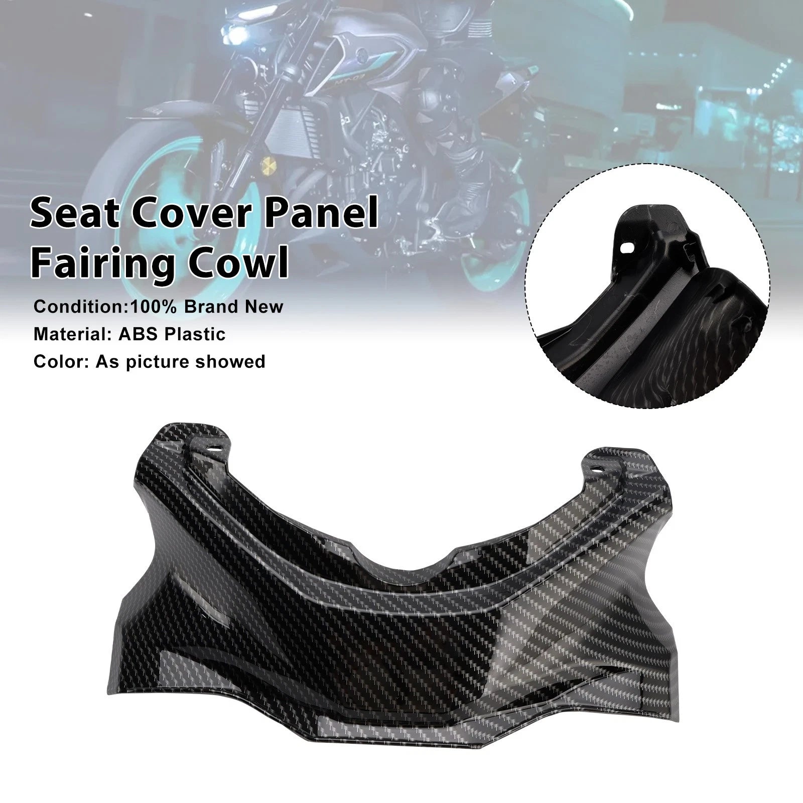 Seat Cover Panel Fairing Cowl for Yamaha YZF-R3 R25 MT-03 (2025–2026) Carbon